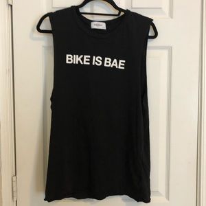 Soulcycle Black BIKE IS BAE Muscle Tee